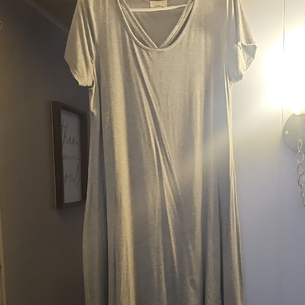 Cupid Gray Maxi Dress